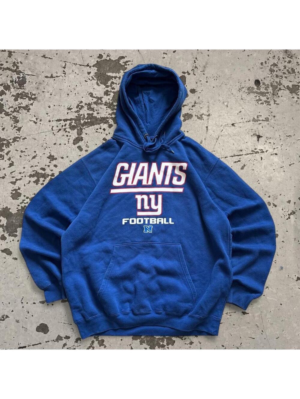 Mens Y2K New York Giants Hoodie SIze L